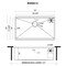 Ruvati 32in. Glass Rinser and Sink Combo Workstation Ledge Undermount 16 Gauge SS Kitchen Sink Single Bowl RVH8512 - alternate 5